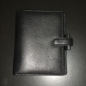 Black pocket Filofax finsbury